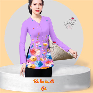 Áo bà ba in 4D (mẫu mới)-không kèm quần