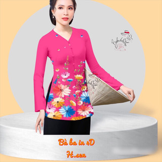 Áo bà ba in 4D (mẫu mới)-không kèm quần
