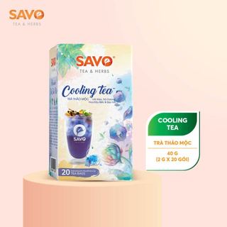 Trà thảo mộc savo cooling - hộp 20 gói x 2gr