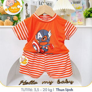 Đồ bộ cộc ngắn tay ở nhà hoạ tiết Marvel siêu đáng yêu cho bé, Tuti Tuti, TUTI116