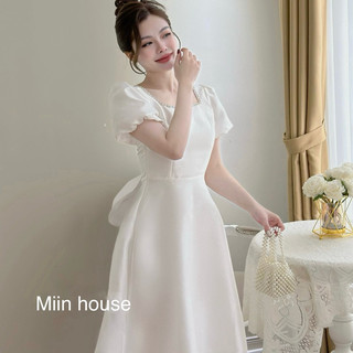 váy công chúa cut out nơ lưng