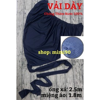 (Tặng dây) Túi vệ sinh máy lạnh tốt nhất - vải dù cao cấp, dài 3 mét, miệng rộng 1.7m - Áo bạt trùm rửa vệ sinh máy lạnh