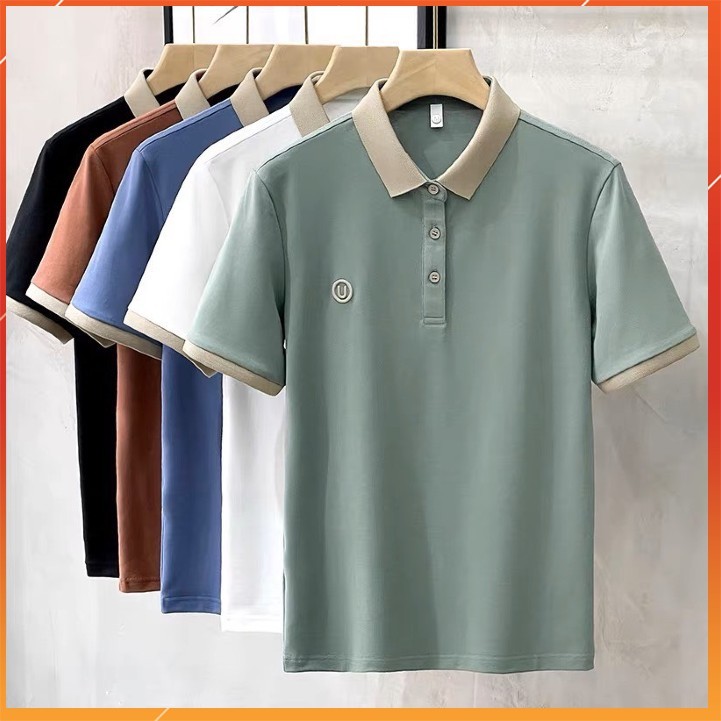Áo Polo Nam Chữ U Hàng Đep,Dáng Chuẩn,Thấm Hút Mồ Hôi | BigBuy360 - bigbuy360.vn