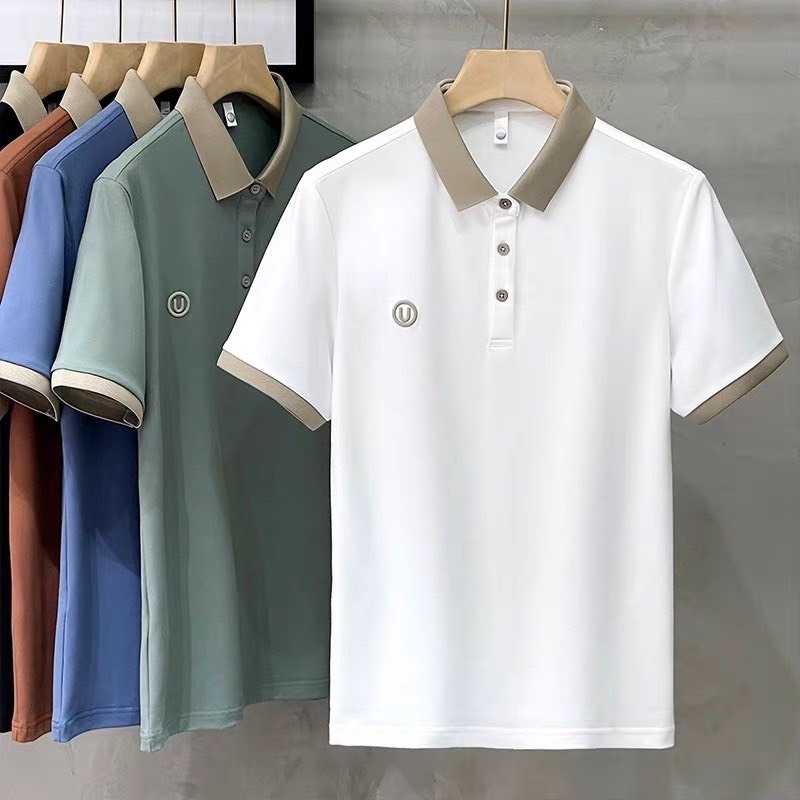 Áo Polo Nam Chữ U Hàng Đep,Dáng Chuẩn,Thấm Hút Mồ Hôi | BigBuy360 - bigbuy360.vn