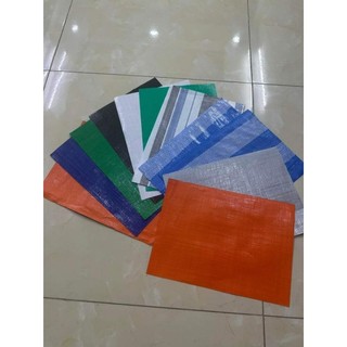 Bạt xanh cam 2 lớp có may viền
