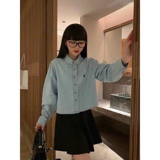 Áo Sơ mi jean croptop NoNo Rum (1011) - MIDISTORE