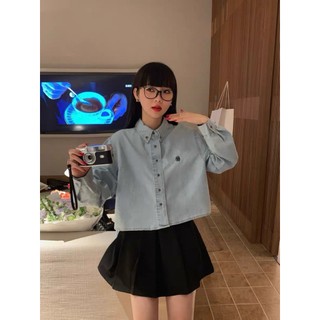 Áo Sơ mi jean croptop NoNo Rum (1011) - MIDISTORE