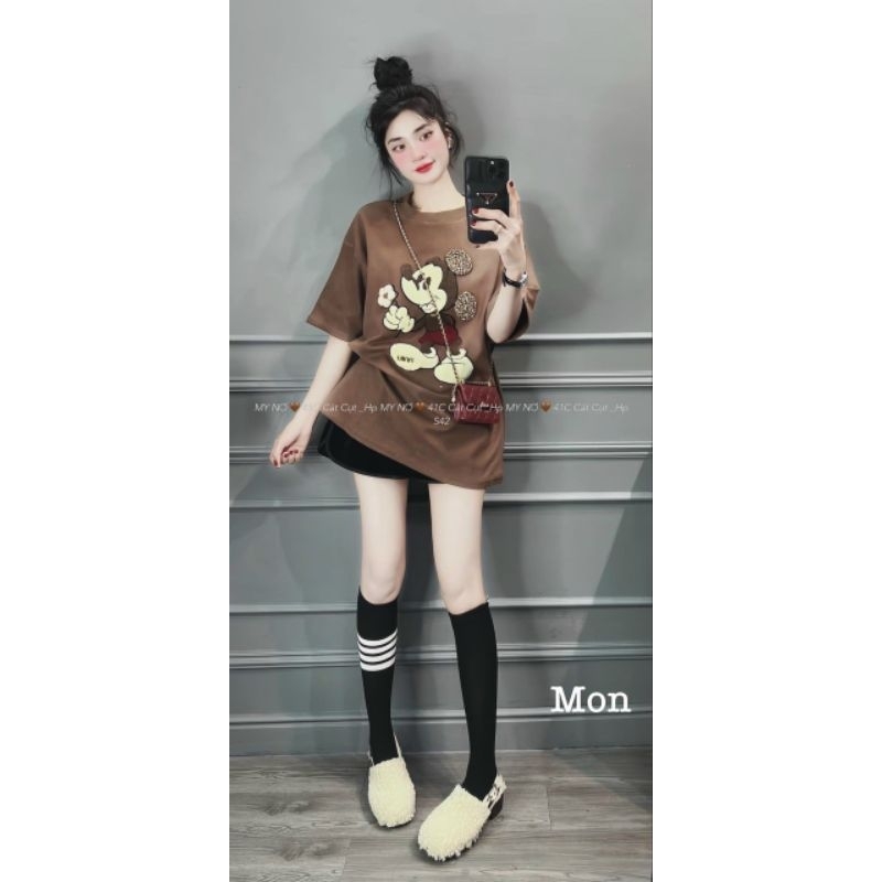 Áo thun mickey quảng châu phom rộng