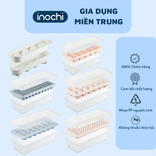 Khay đá có nắp và hộp 4 viên- 5 viên- 10 viên-12 viên- 84 viên INOCHI ( GIAO MÀU NGẪU NHIÊN)