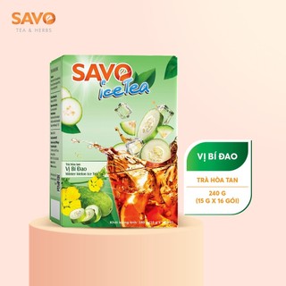 Trà bí đao hòa tan savo - hộp 16 gói x 15g