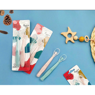 Set 2 thìa silicon Emma Kids, thìa ăn dặm cho bé