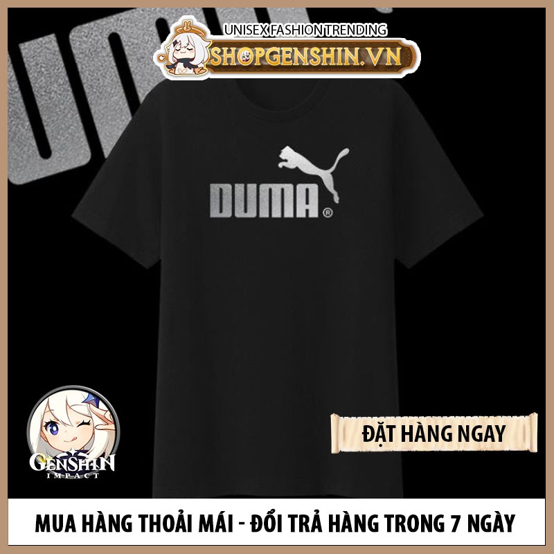 Áo Thun Unisex Duma Nón Lá Phản Quang (Đen)