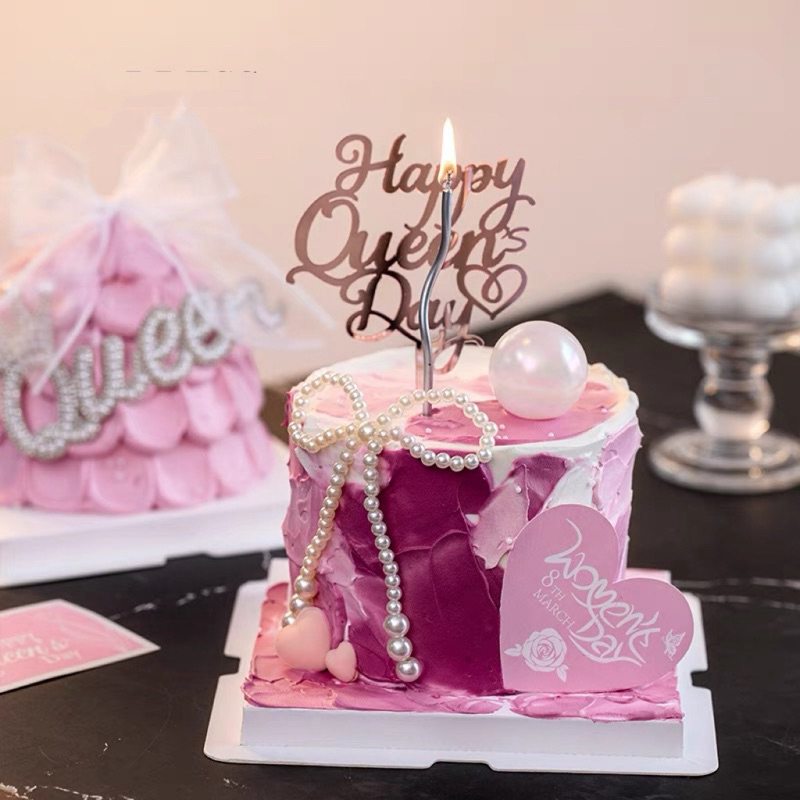 - Nơ ngọc -Trang trí bánh sinh nhật bánh kem