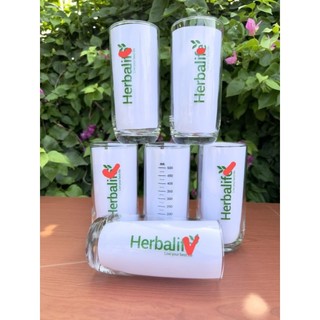Bộ 6 ly thủy tinh chia vạch logo HBL, thể tích 650ml