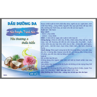 Dầu dưỡng da gia truyền Trịnh Gia