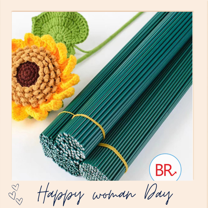 Dây Kẽm Làm Hoa Handmade Dài 40cm Làm Đồ Trang Trí Thủ Công, Cành Kẽm Cắm Hoa Giả Bọc Nhựa, Hoa Háp, Giấy