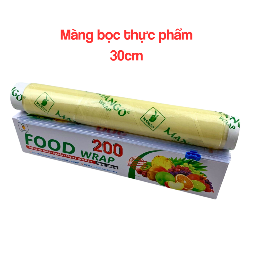 Màng bọc thực phẩm, màng co FOOD WRAP 200, rộng 30cm - Tân An An