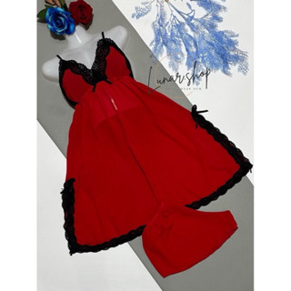 Váy ngủ xuyen thau BigSize 50kg - 90kg, đầm ngủ Voan đẹp, kèm mút ngực và quần