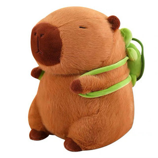 Gấu Bông Capybara Đeo Balo Rùa Nhiều Size Siêu Cute