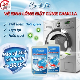 Tẩy đa năng tẩy lồng máy giặt dung dịch camilla 300g dung dịch vệ sinh máy giặt, loại bỏ các cặn bẩn, nấm mốc, tẩy mốc