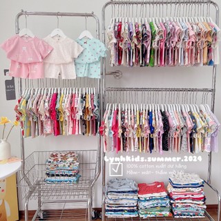 Combo 3 bộ cotton xuất dư chuẩn xịn cho bé gái
