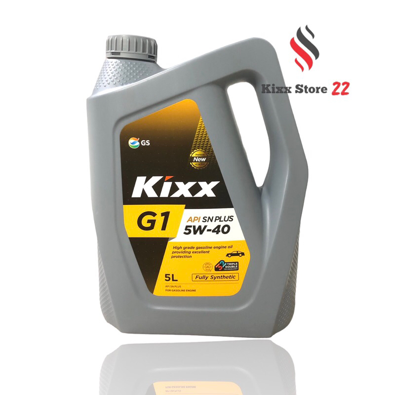 Kixx G1 SN PLUS 5W40 (5L) Fully Synthetic - Dầu động cơ xăng chất lượng cao (Bao bì mới)