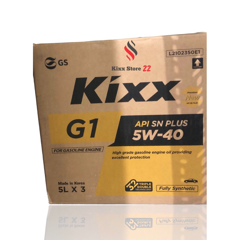 Kixx G1 SN PLUS 5W40 (5L) Fully Synthetic - Dầu động cơ xăng chất lượng cao (Bao bì mới)