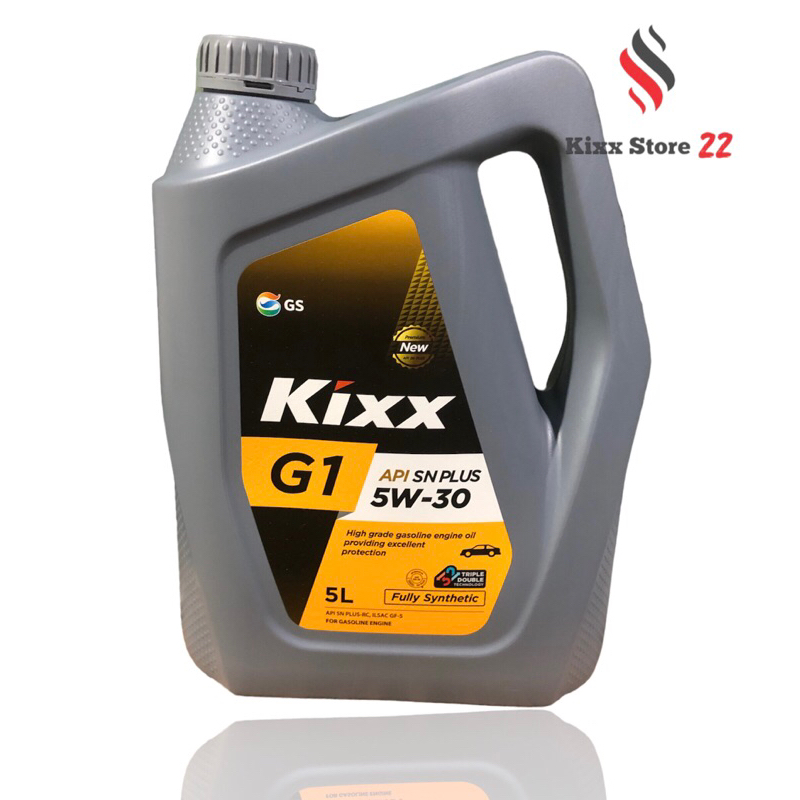 Kixx G1 SN PLUS 5W30 (5L) Fully Synthetic - Dầu động cơ xăng chất lượng cao (Bao bì mới)