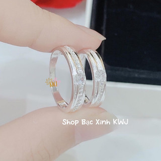 Nhẫn đôi bạc nam nữ, nhẫn tình yêu KWJ