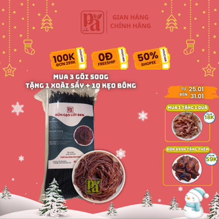 Bún gạo lứt đen Phú An 500g dành cho người ăn kiêng, keto, das, eatclean, giảm cân, giữ dáng ăn chế độ