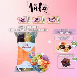 Bún ngũ sắc Phú An 500g dành cho người ăn kiêng, keto, das, giảm cân, giữ dáng, eatclean, ăn chế độ