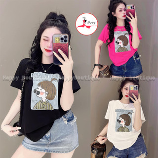 [40~60kg] Áo Thun Thái Nữ Cotton 100% Form Vừa [Mã A67], Phong Cách, Cá Tính, Độc Đáo [Beautiful]