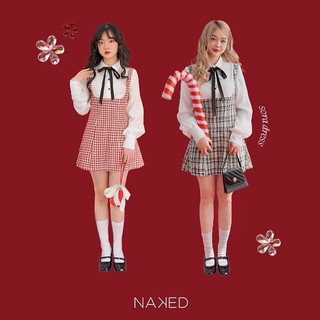 [PASS] Váy tweed đỏ Sora Tweed Dress NAKED BY V, Briebrie