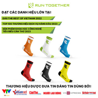 Tất Vớ Thể Thao Nam Nữ Chạy Bộ Chính Hãng Run Together Cotton Thấm Hút Mồ Hôi | Mẫu 02