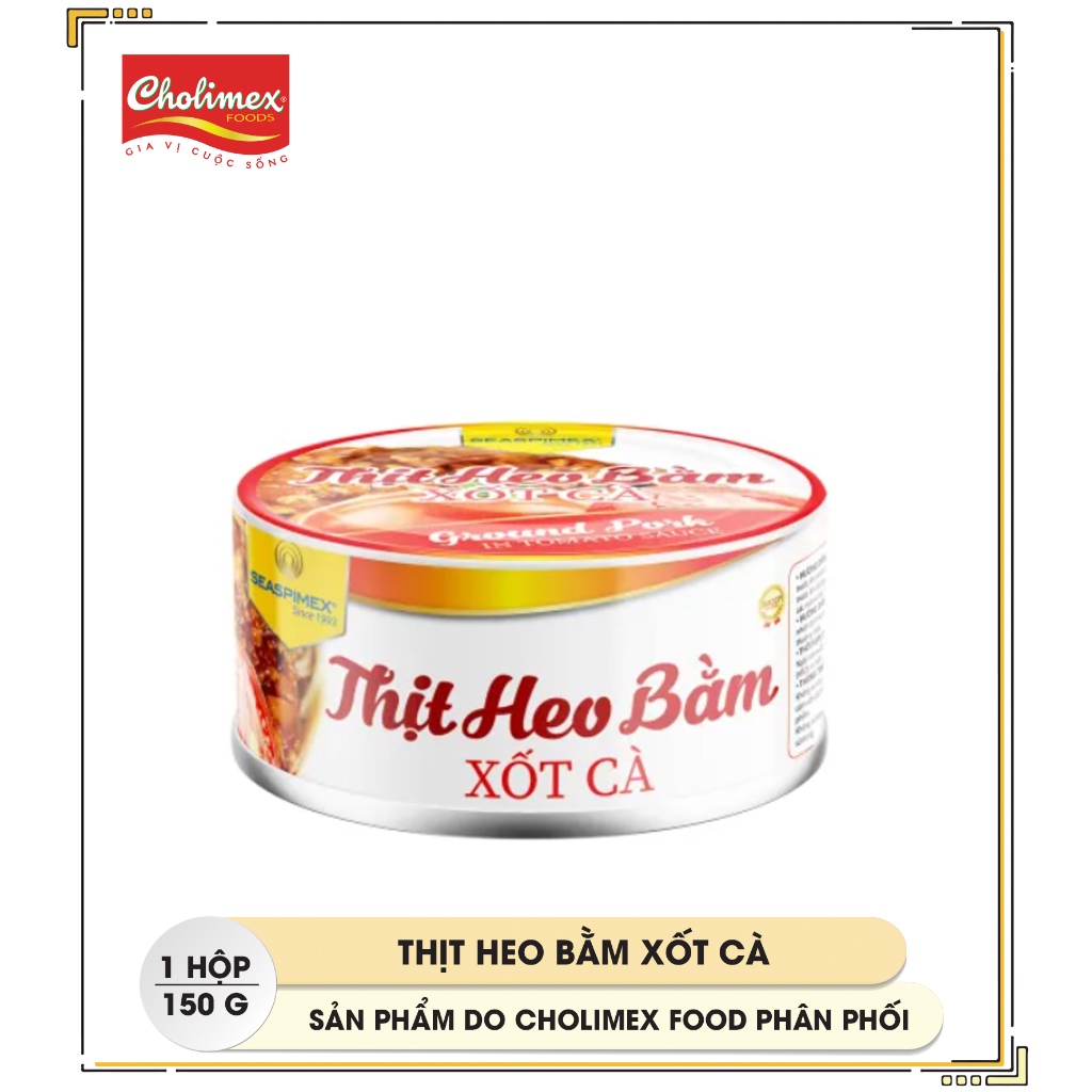 Thịt heo bằm xốt cà Seaspimex 150g