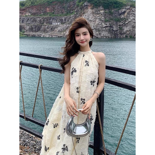 MAXI LÔNG VŨ CỔ YẾM