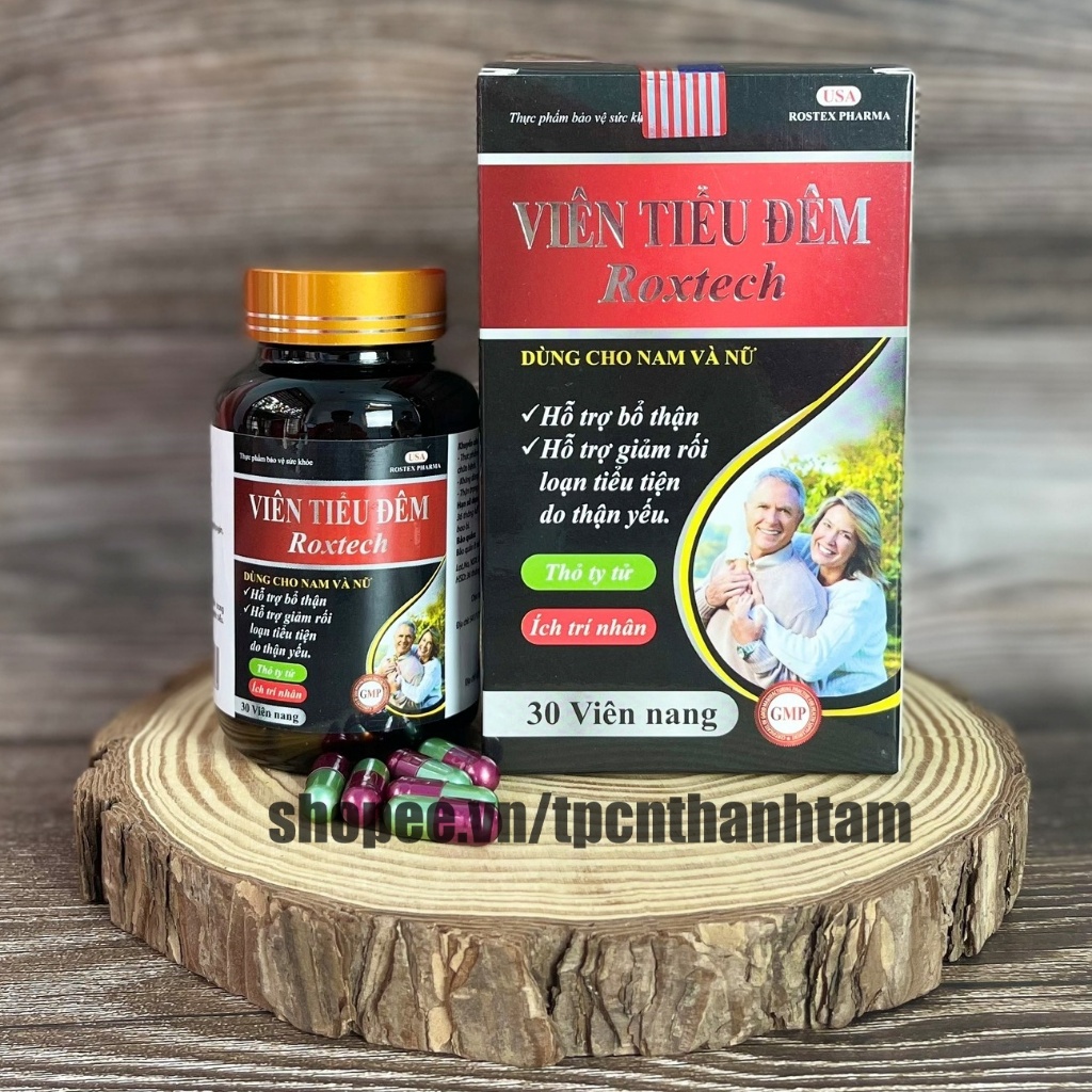 VIÊN TIỂU ĐÊM Roxtech tăng cường chức năng thận, giảm tình trạng tiểu đêm – Hộp 30 viên nang