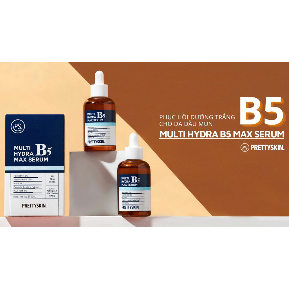 Tinh chất Pretty Skin Multi Hydra B5 Max Serum cho da dầu