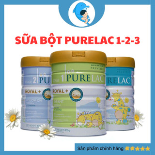 Sữa bột Purelac nhập khẩu chính hãng từ New Zealand hỗ trợ bé yêu phát triển toàn diện số 1-2-3 800g