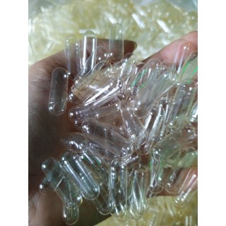 1000 vỏ nang rỗng trong suốt size 1, viên nang rỗng, viên nang gelatin capsules #1