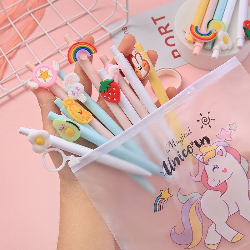 Set 20 Bút Cute Kèm Túi Zip ( loại 1)