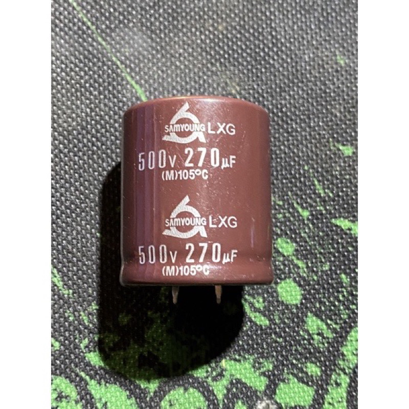 Tụ Lọc Nguồn 500V 270uF Chân Cứng 35x40mm