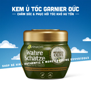 Kem ủ tóc Garnier Đức 300ml dưỡng tóc mềm mại chuyên sâu, phục hồi và chăm sóc tóc hư tổn