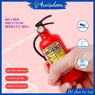 Đồ chơi bình cứu hỏa mini phun nước 4wisdom, trò chơi bình chữa cháy xịt nước cho bé