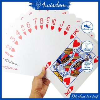 Bộ bài tây kích thước lớn 4wisdom, bộ tú lơ khơ khổng lồ