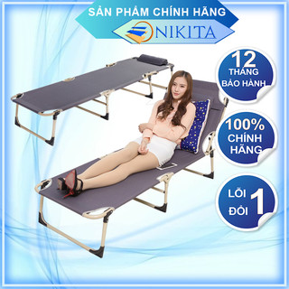 Giường xếp vải bạt, Gọn nhẹ, dễ sử dụng - Hàng chính hãng NIKITA