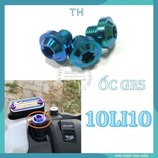 Ốc gr5 10li10 đầu dù gắn chân gương xe máy