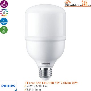 Bóng búp trụ philips tforce ess 25w, 35w , 45w ánh sáng trắng