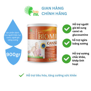 Sữa Canxi cho người già, Sữa Canxi cho người lớn, Sữa xương khớp - Sữa Biomi Canxi Tảo Biển Đỏ 900gr.