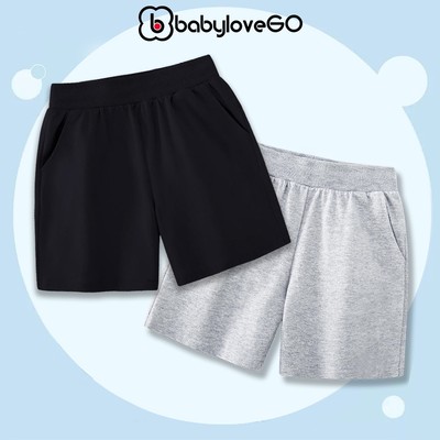 Quần đùi short cho bé BabyloveGO mẫu mới 2026 chất liệu thun sợi co giãn 4 chiều mềm mát